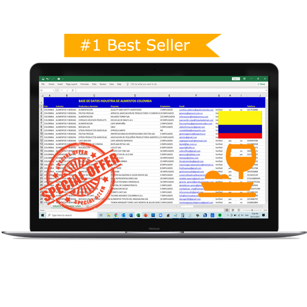 Base de Datos Industria de Alimentos y Bebidas Colombia 2026