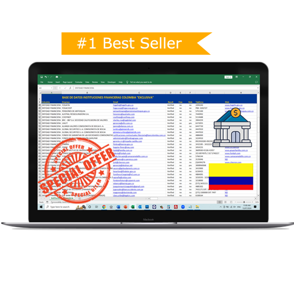 Base de Datos Instituciones Financieras Colombia 2026 Exclusiva