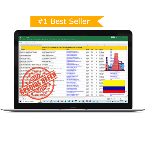 Base de Datos Empresas Sector Industrial y Afín Colombia 2026 - Exclusiva