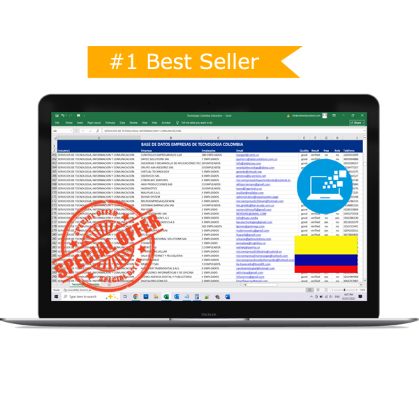 Base de Datos Empresas de Tecnología Colombia