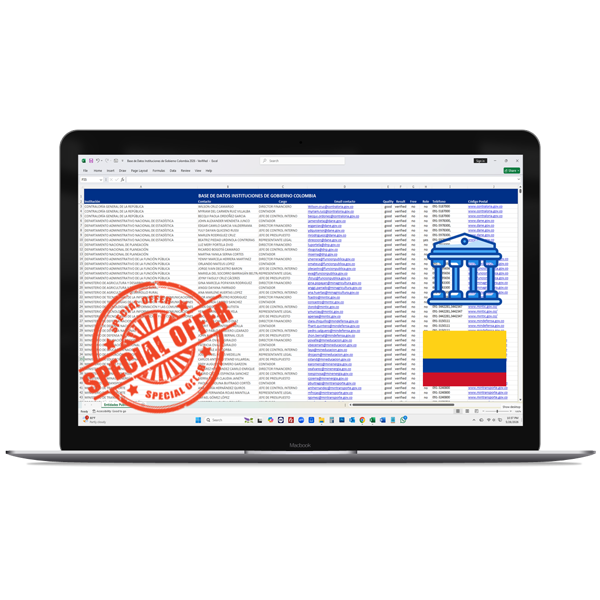 Base de Datos Instuciones de Gobierno Colombia